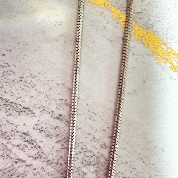 Sterling silver 925 long Sleek Silver Necklace for Women - Picture 3 of 4